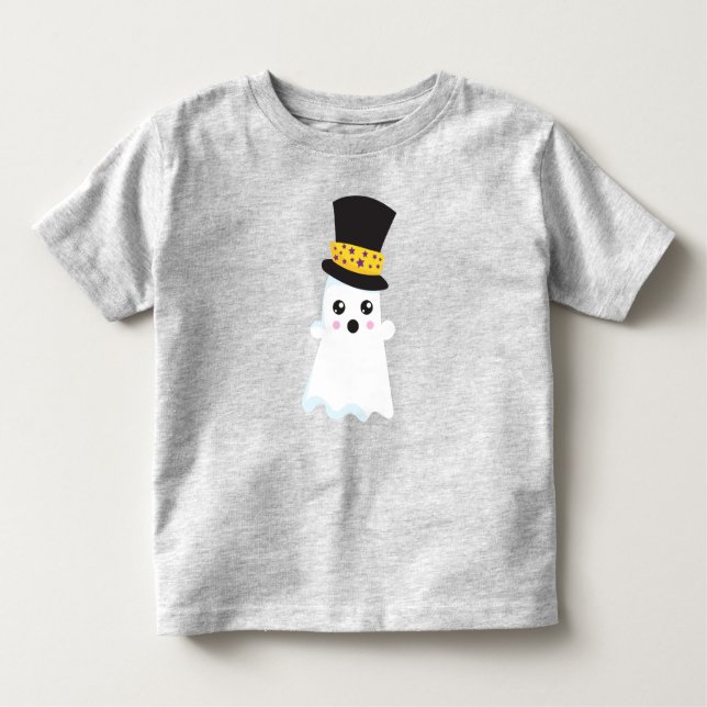 Halloween, Ghost, Hut, Boo, Trick oder Trete Kleinkind T-shirt (Vorderseite)