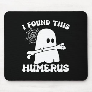 Halloween Ghost I fand Humerus Funny Costume Mens Mousepad