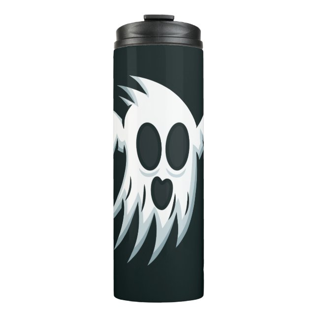 Halloween Ghost individuelle Name tumbler Thermosbecher (Vorderseite)