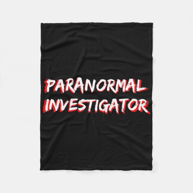 Halloween Ghost Jagdparanormaler Ermittler Fleecedecke (Vorderseite)