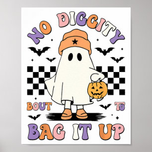 Halloween Ghost keine Digi-Bout, um es auf Junge K Poster