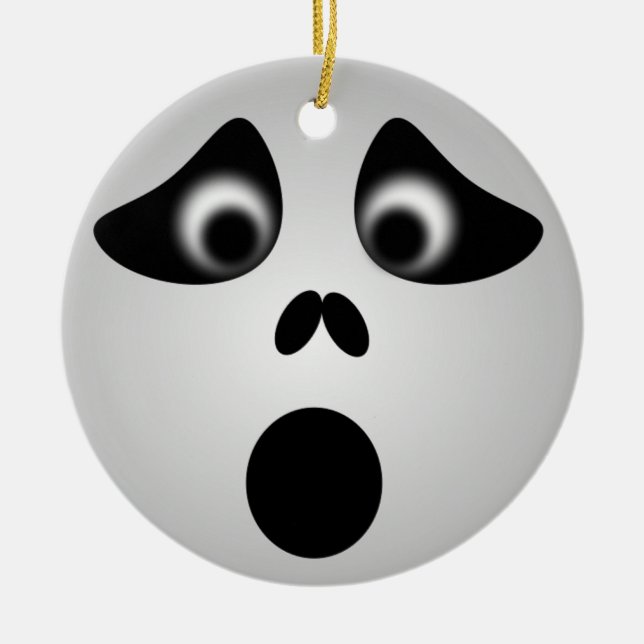 HALLOWEEN GHOST KERAMIKORNAMENT (Vorne)
