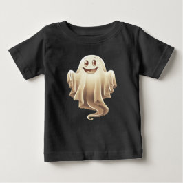 Halloween Ghost Lächeln Baby T-shirt