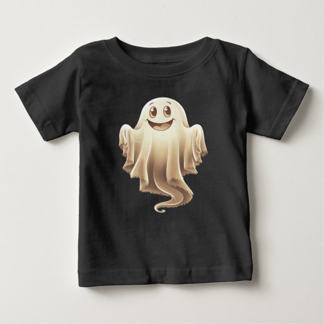 Halloween Ghost Lächeln Baby T-shirt (Vorderseite)