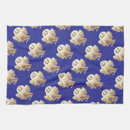 Halloween Ghost Lächeln Geschirrtuch