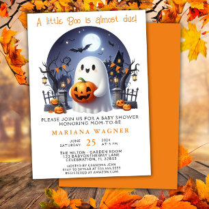 Halloween Ghost Little Boo Baby Dusche Einladung