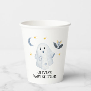 Halloween Ghost Little Boo Babydusche Papiertüten Pappbecher