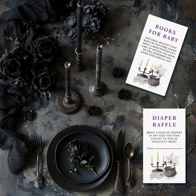 Halloween Ghost Little Boo Books for Baby Begleitkarte (A LITTLE BOO IS ALMOST DUE BABY SHOWER ENCLOSURE CARD )