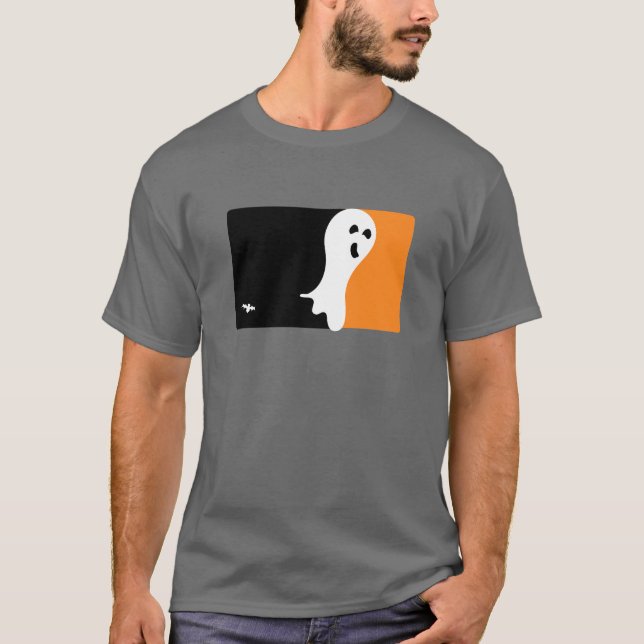 Halloween-Ghost-Logo T-Shirt (Vorderseite)