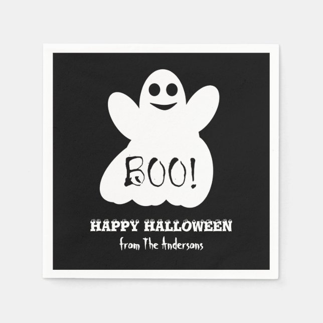 Halloween Ghost Napkins Serviette (Vorderseite)