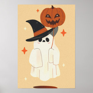 halloween ghost niedlich Poster