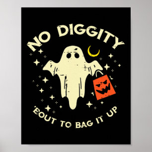 Halloween Ghost No Diggity Costume Jungs Mädchen K Poster