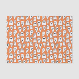 Halloween Ghost Orange Seidenpapier