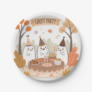 Halloween Ghost Party Niedlicher Cartoon Pappteller