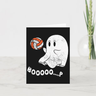 Halloween Ghost Playing Volleyll Spielersportkoste Karte
