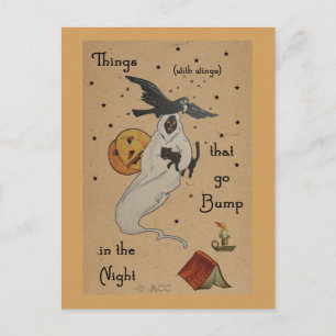 Halloween Ghost Postcard Postkarte