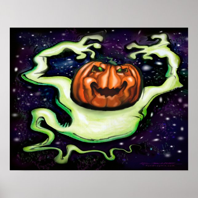 Halloween Ghost Poster (Vorne)