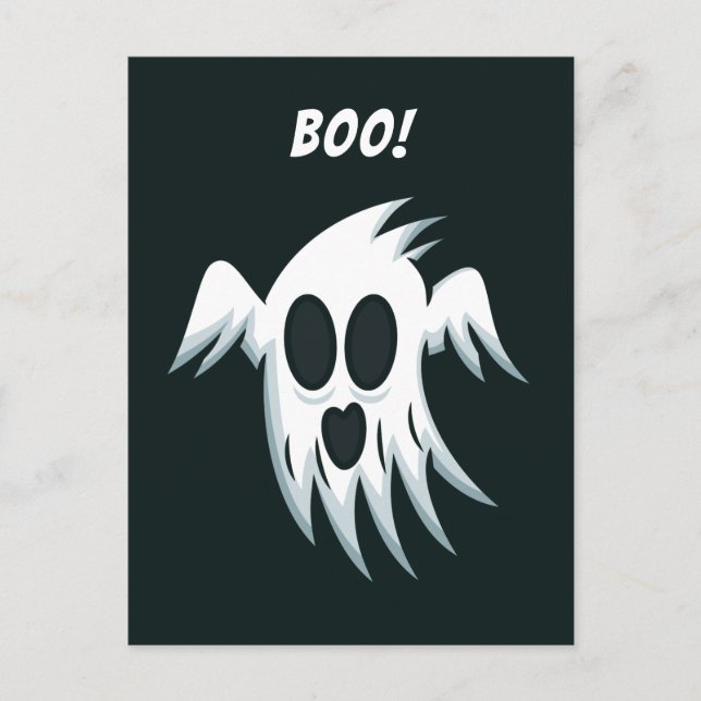 Halloween-Ghost-Postkarte Postkarte (Vorderseite)