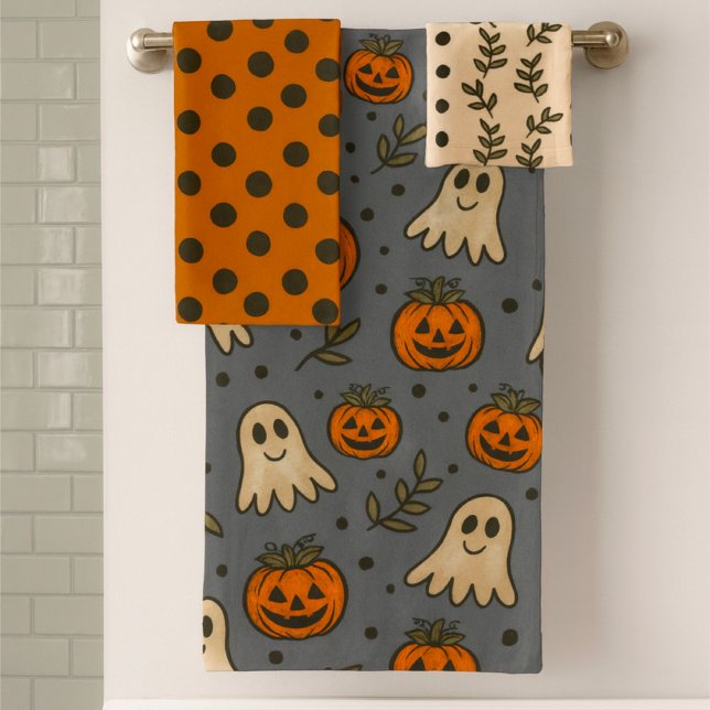 Halloween Ghost Pumpkin Bath Set (Von Creator hochgeladen)