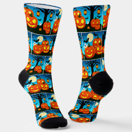 Halloween Ghost, Pumpkins, Fledermäuse Socken