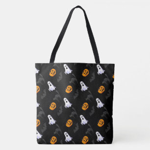 Halloween Ghost, Pumpkins und Schwarze Katzen