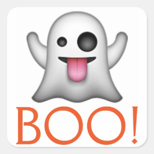 Halloween Ghost Quadratischer Aufkleber