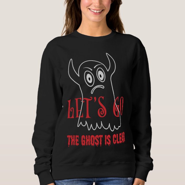 Halloween Ghost Scary Spooky Boo Sweatshirt (Vorderseite)