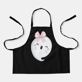 Halloween Ghost Schwarz-weiß Schürze