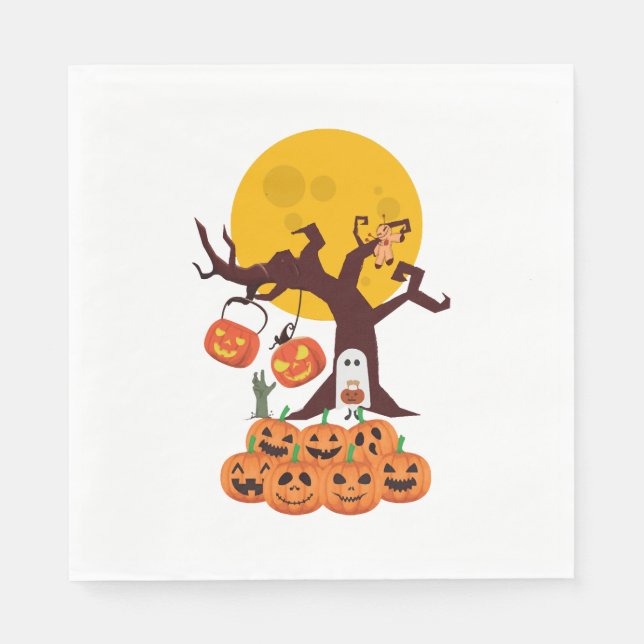 Halloween Ghost Serviette (Vorderseite)