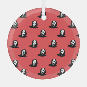 Halloween Ghost Silhouette Spooky Muster. Ornament Aus Glas