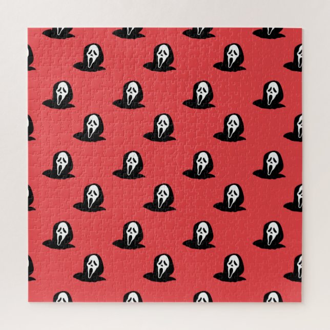 Halloween Ghost Silhouette Spooky Muster. Puzzle (Vertikal)
