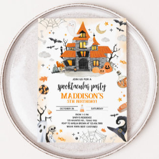 Halloween Ghost Spooktacular Geburtstagsparty Einladung