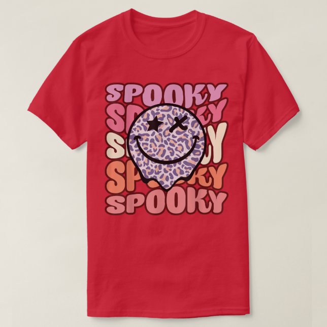 Halloween Ghost Spooky Happy Saison 2022 Retro T-Shirt (Design vorne)