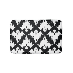 Halloween Ghost Spooky Nahtloses Muster Badematte