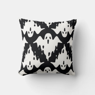 Halloween Ghost Spooky Nahtloses Muster Kissen