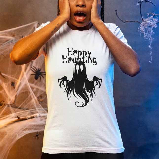 Halloween Ghost Spuk Forest Costume Party T-Shirt (Von Creator hochgeladen)