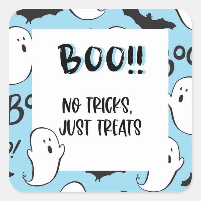 Halloween Ghost Sticker (Vorderseite)