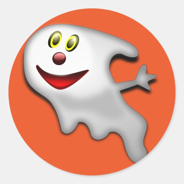 Halloween Ghost Stickers (Vorderseite)