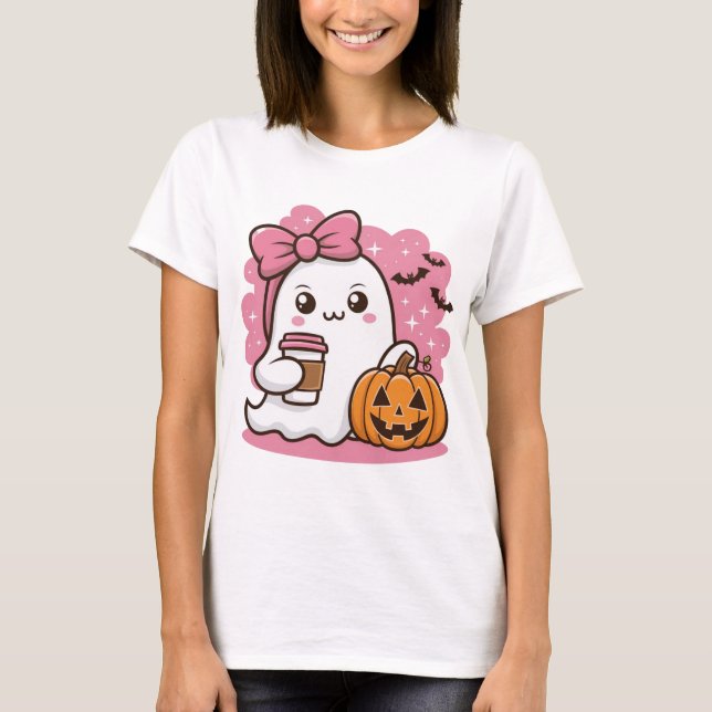 Halloween Ghost T - Shirt (Vorderseite)