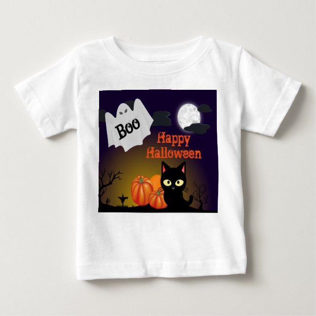 Halloween-Ghost-T - Shirt für niedliche Kleinkinde (Vorderseite)