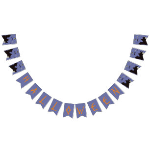 Halloween Ghost und Hexen Wimpelkette