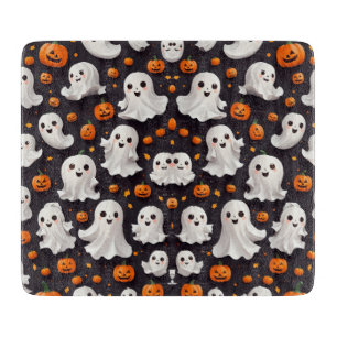 Halloween Ghost und Pumpkin Cutting Board Schneidebrett