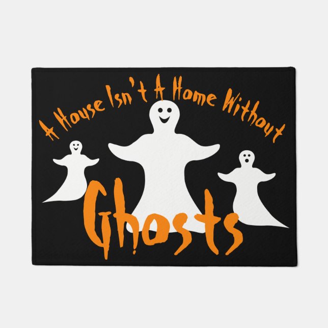Halloween Ghost Zuhause Fußmatte (Vorderseite)