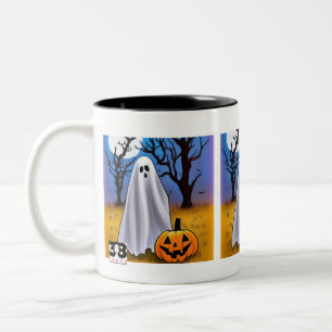 Halloween Ghost Zweifarbige Tasse