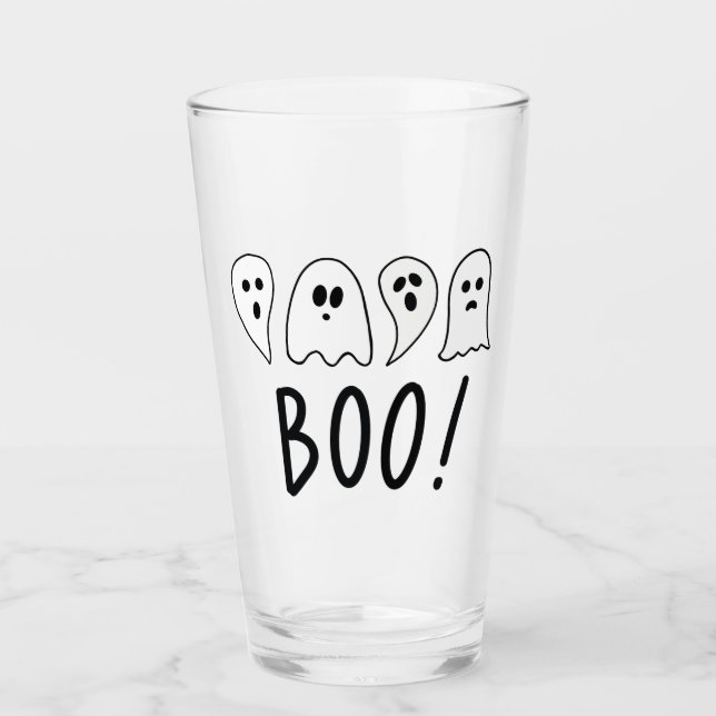 Halloween Ghosts Boo Glas (Vorderseite)