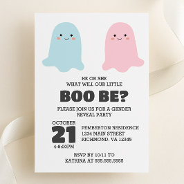 Halloween Ghosts Gender-Party Einladung
