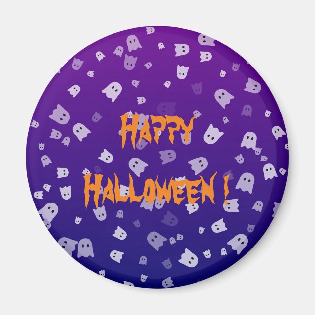 Halloween Ghosts Magnet (Vorne)