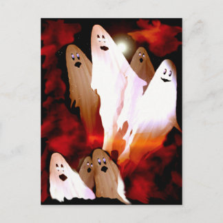 Halloween Ghosts Postkarte