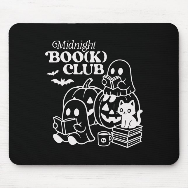 Halloween Ghosts Reading Book Mousepad (Vorne)