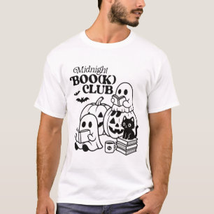 Halloween Ghosts Reading Book T-Shirt